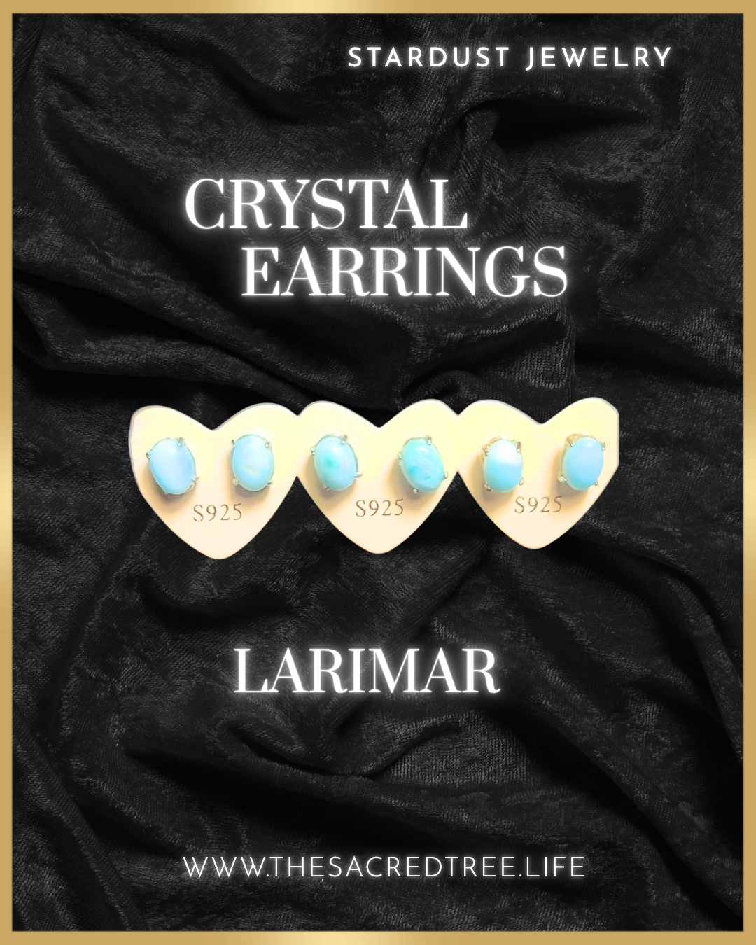 Larimar Crystal Earrings