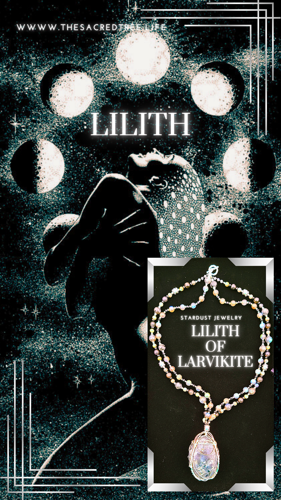 Thumbnail: Lilith Of Larvikite Necklace