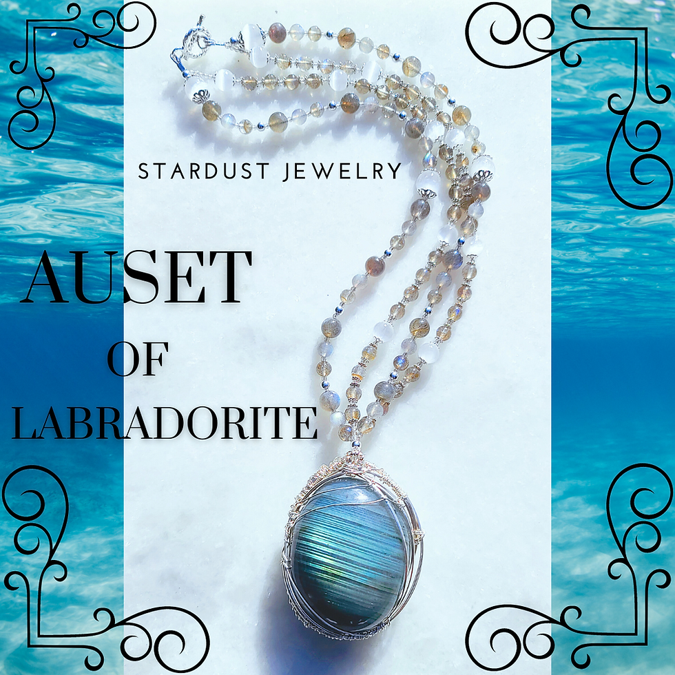 Thumbnail: Auset Of Labradorite Necklace (Custom Order)