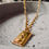 Miniaturbild: GOLDENE BASIC HALSKETTE MIT ANHAENGER