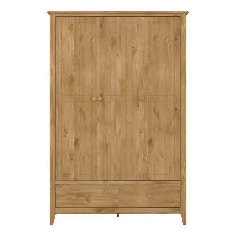 Thumbnail: Heston 3 Door Wardrobe Pine