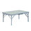 Thumbnail: 3 Pcs Portable Outdoor Picnic Table with Folding Bench Seats - Silver