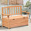 Thumbnail: Outdoor Storage Bench, Fir Wood, - Natural Wood Colour