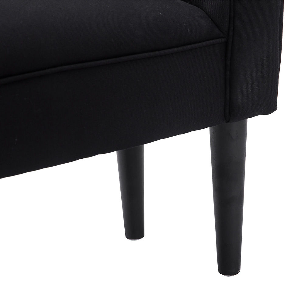 Thumbnail: Bed End Chaise Lounge - Black