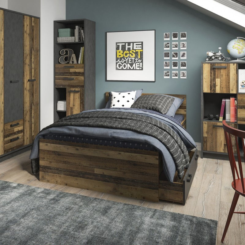 Thumbnail: Brooklyn Underbed Drawer in Walnut and Dark Matera Grey