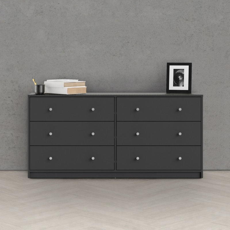 Thumbnail: May Chest of 6 Drawers (3+3) in Grey