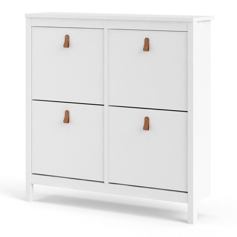 Thumbnail: Barcelona Shoe cabinet 4 compartments in White