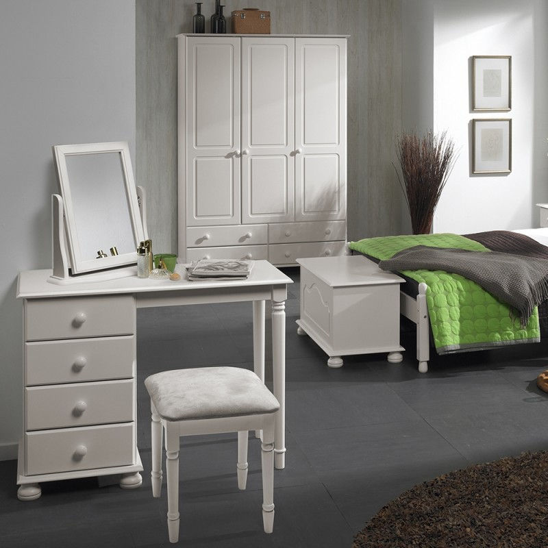 Thumbnail: Copenhagen Single Dressing Table in White