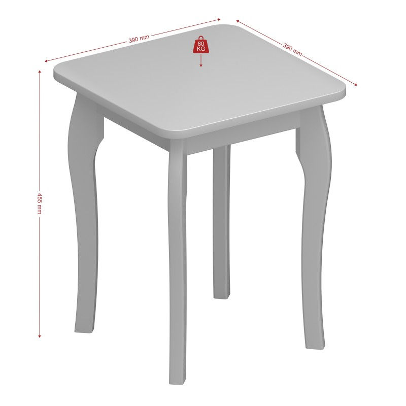 Thumbnail: Baroque Stool Grey