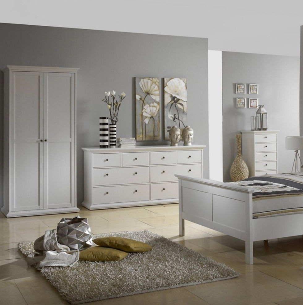 Thumbnail: Paris Wardrobe with 2 Doors in White