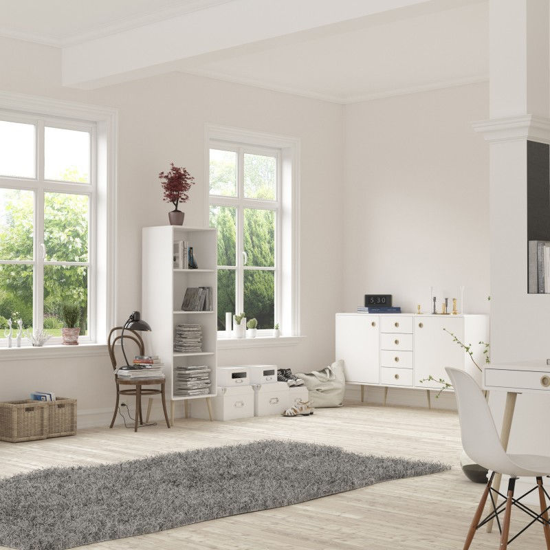 Thumbnail: Softline Narrow Bookcase Off White