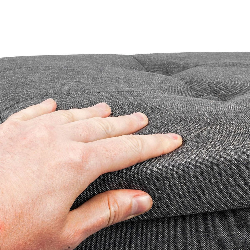 Thumbnail: Folding Fabric Storage Ottoman - Regular