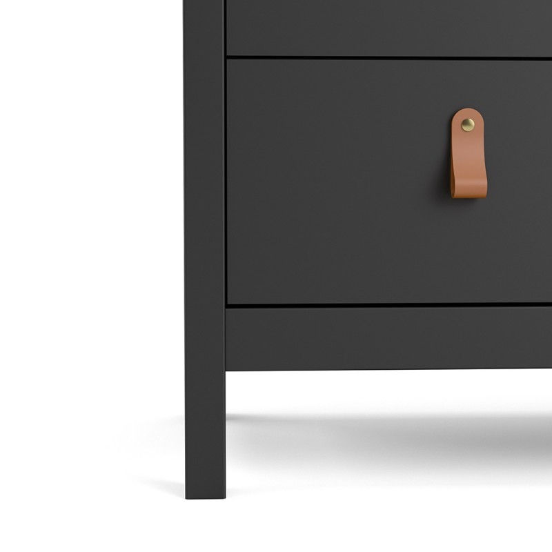 Thumbnail: Barcelona Chest 3 drawers in Matt Black