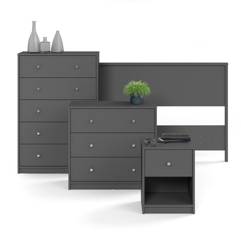 Thumbnail: May Chest of 3 Drawers in Grey