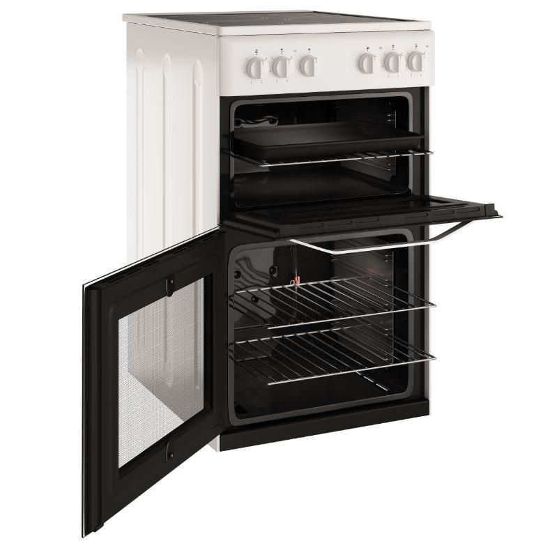 Thumbnail: Hotpoint HD5V92KCW/UK Ceramic Electric Cooker with Separate Grill