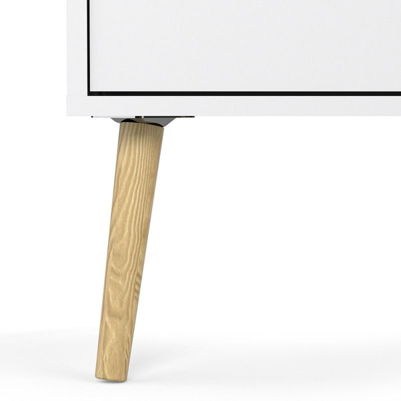 Thumbnail: Oslo Chest of 5 Drawers (2+3) in White and Oak