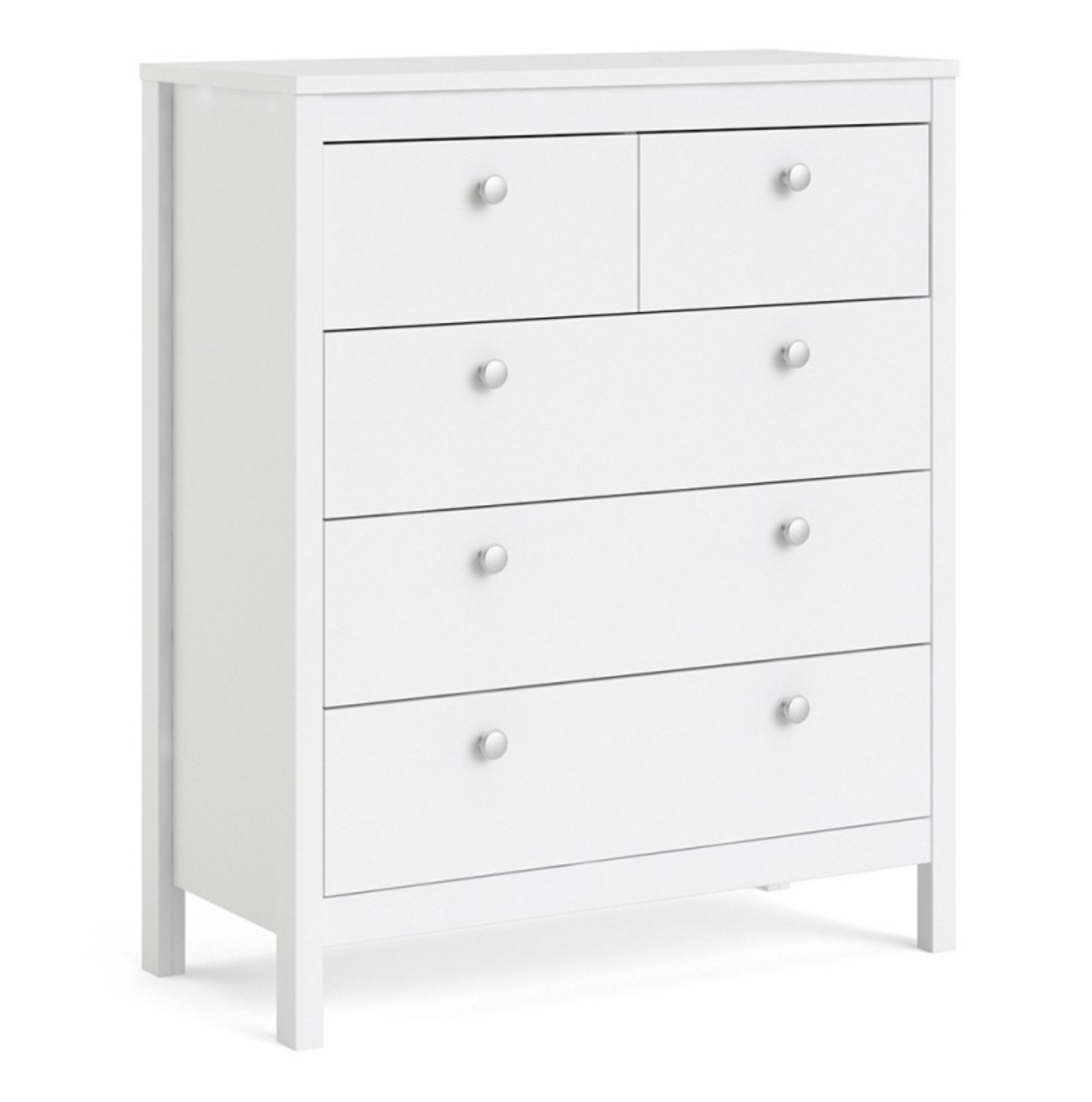 Madrid Chest 3+2 drawers in White
