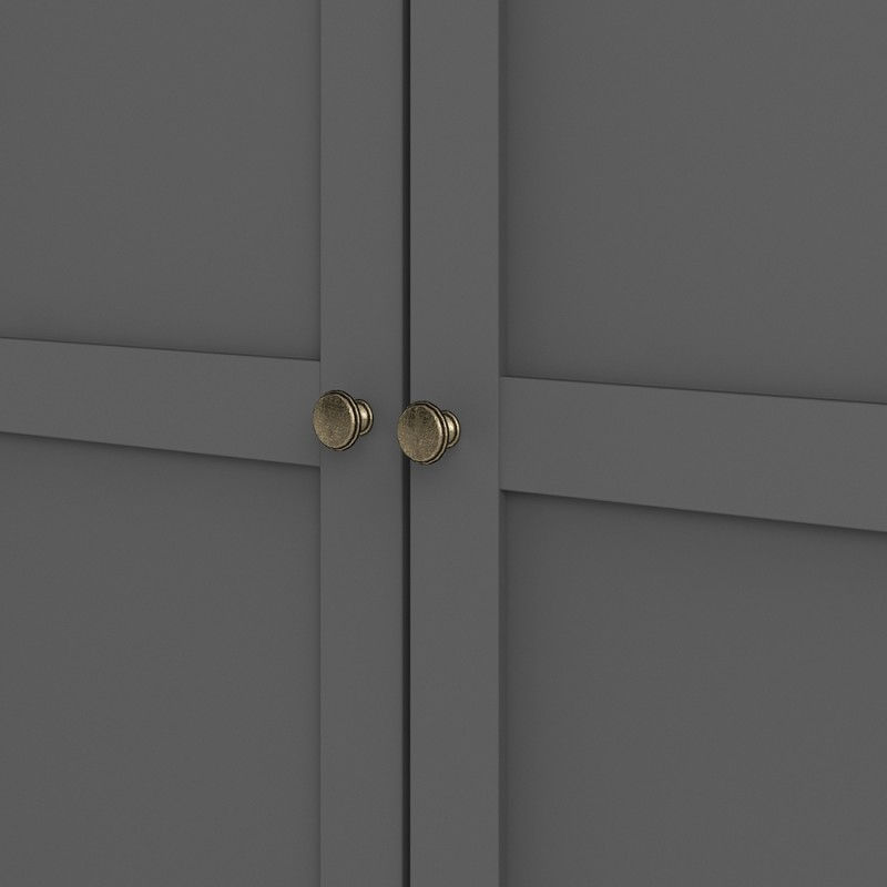 Thumbnail: Paris Wardrobe with 3 Doors in Matt Grey