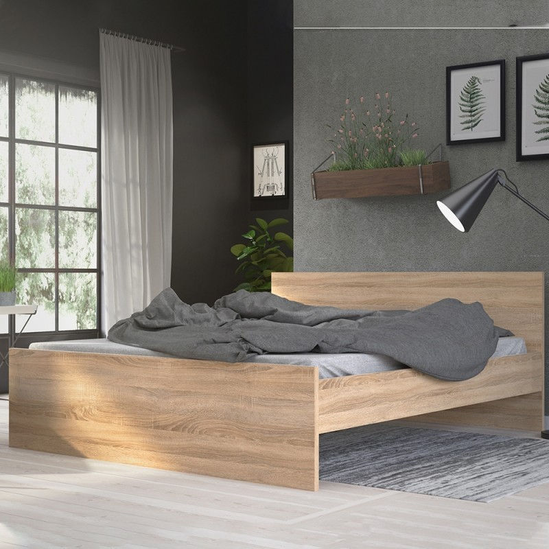 Thumbnail: Naia Euro King Bed (160 x 200) in Oak