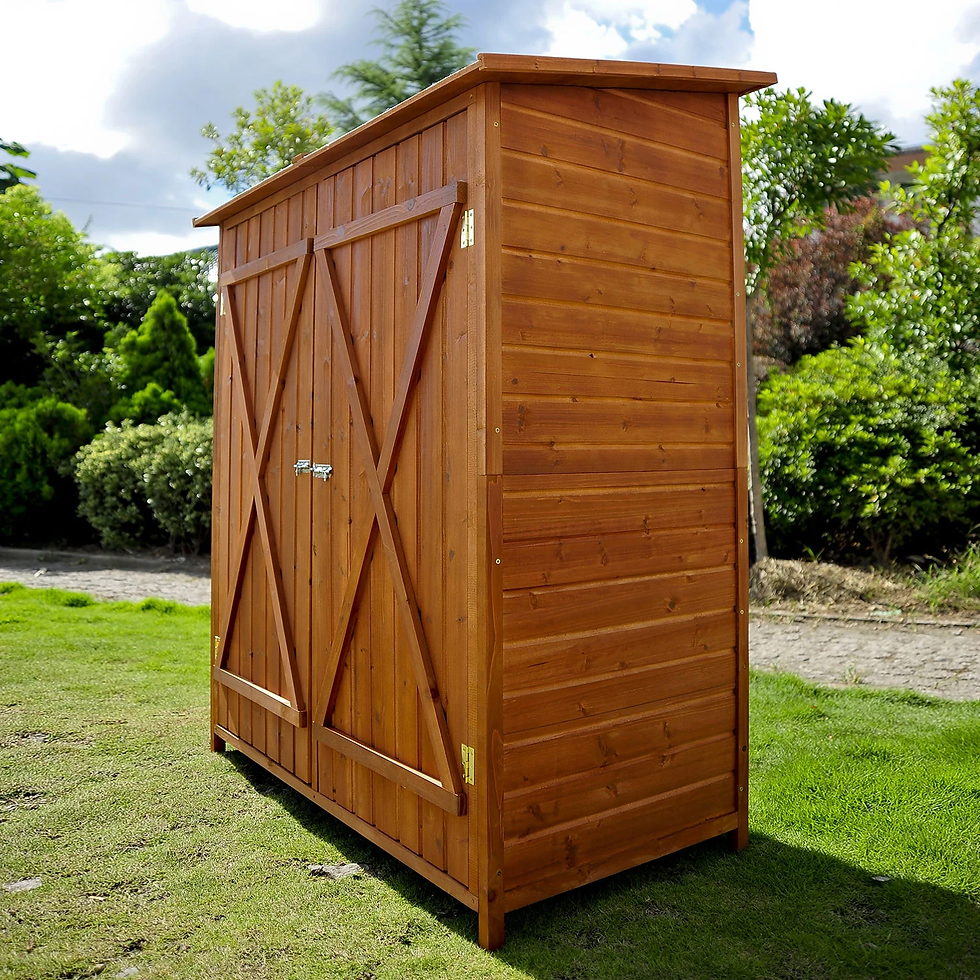 Thumbnail: Double Door Garden Storage Shed 2.4 x 4.5ft