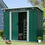 Thumbnail: 6 x 8ft Corrugated Steel Garden Shed - Green