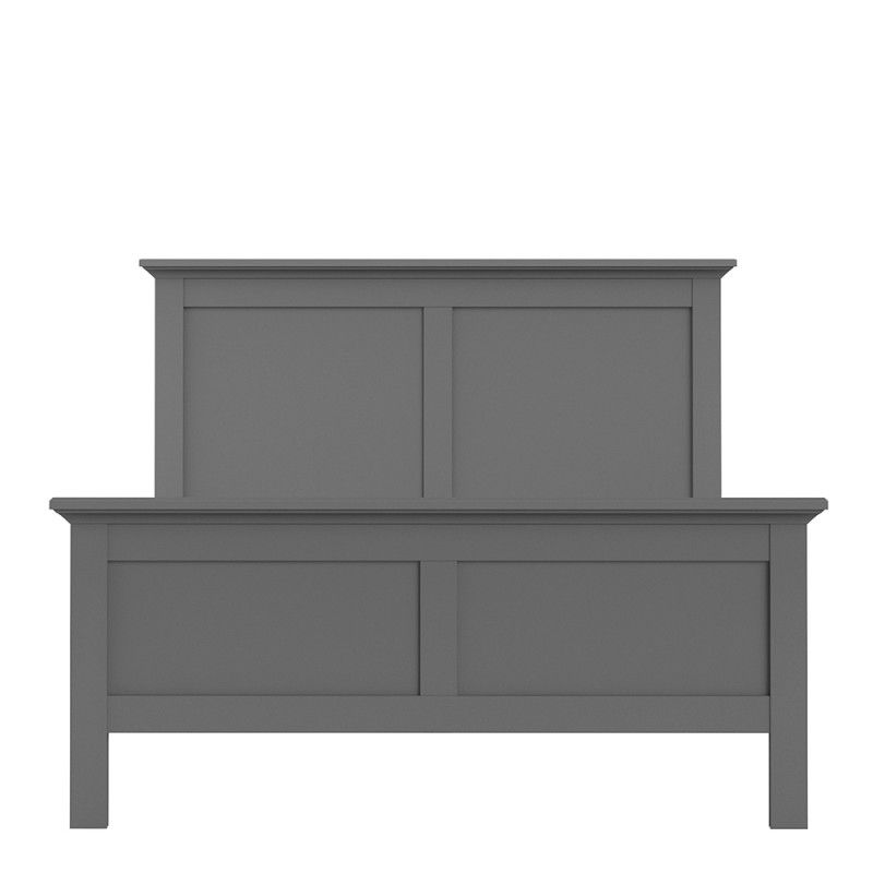 Thumbnail: Paris Double Bed 4ft6 (140 x 200) in Matt Grey