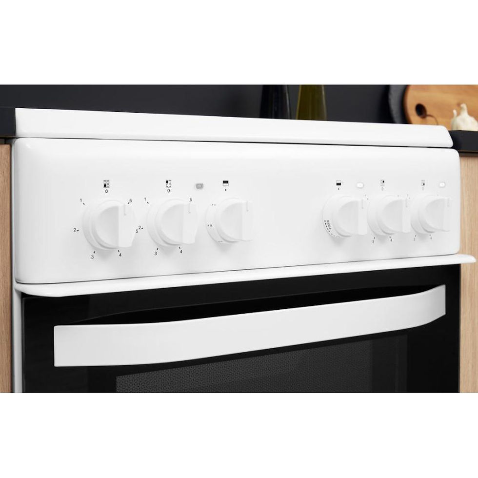 Thumbnail: Hotpoint HD5V92KCW/UK Ceramic Electric Cooker with Separate Grill