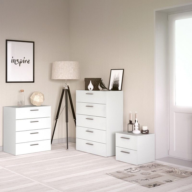 Thumbnail: Pepe Bedside 2 Drawers in White