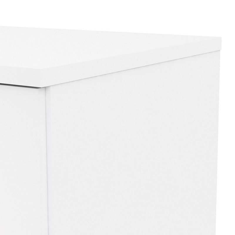 Thumbnail: Naia Wardrobe with 3 doors + 2 drawers in White High Gloss