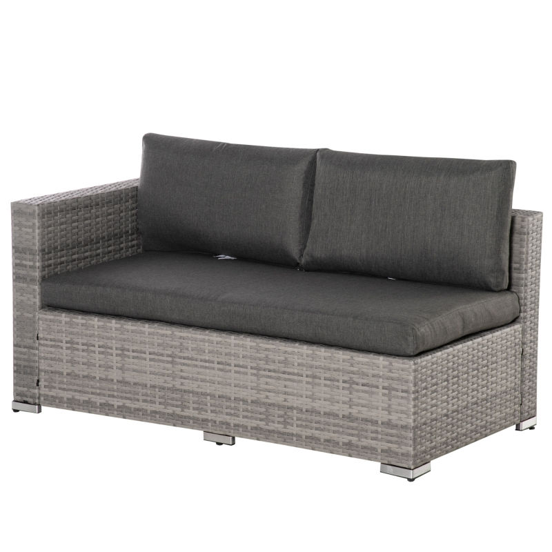 Thumbnail: Outsunny 6 Seater Patio PE Rattan Wicker Sofa Set
