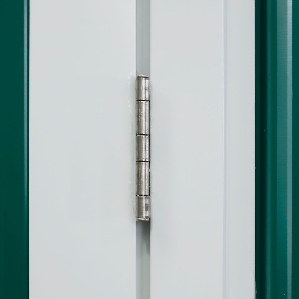 Thumbnail: 2.1 x 4.8ft Corrugated Steel Single Door Garden Shed - Green