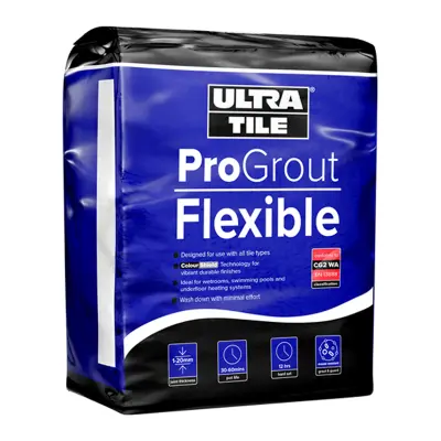Ultra Tile Fix ProGrout Flexible Wall & Floor Grout 10kg - Limestone