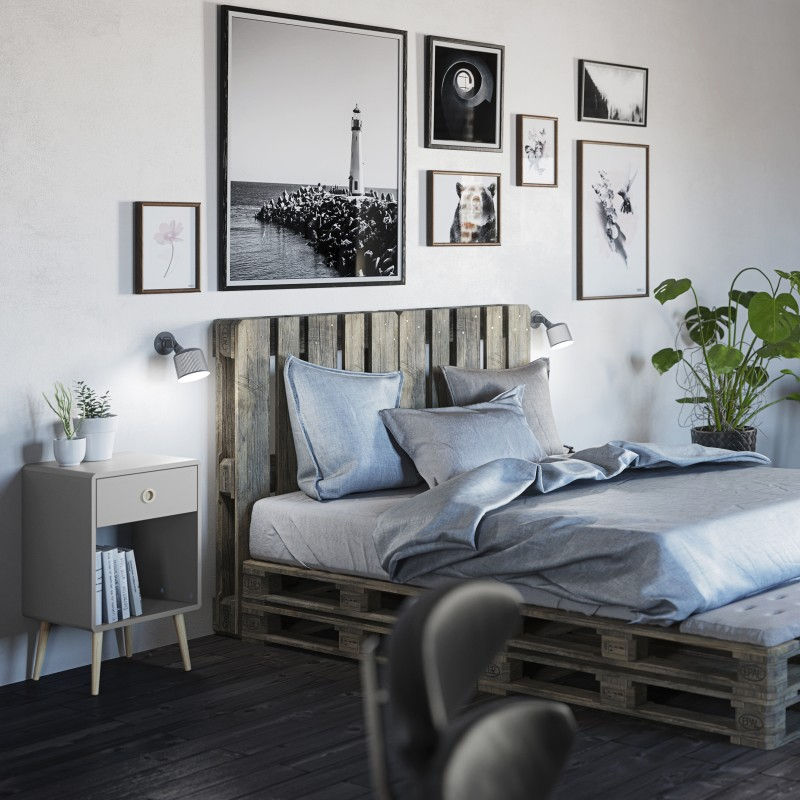 Thumbnail: Softline 1 Drawer Chest Grey