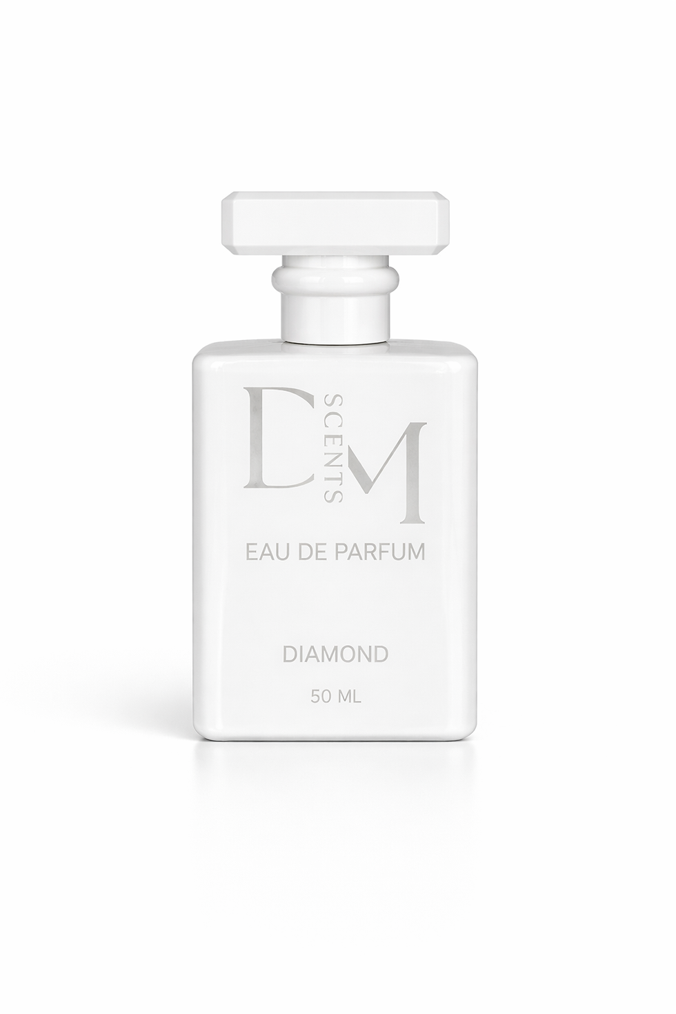 diamond white perfume bottle inspired by baccarat rouge