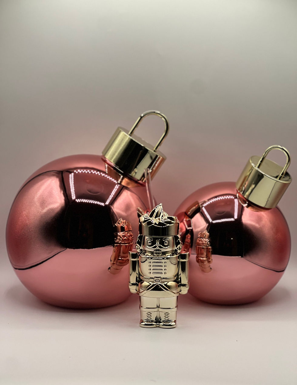 pink oversized led christmas glass ball ornament