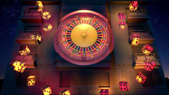 La façade est transformée en une gigantesque roulette de casino, accompagnée de dés qui tombent autour de l’édifice. Ce tableau final plonge les spectateurs dans l’univers des jeux d’argent, créant un lien direct avec l’activité du casino.