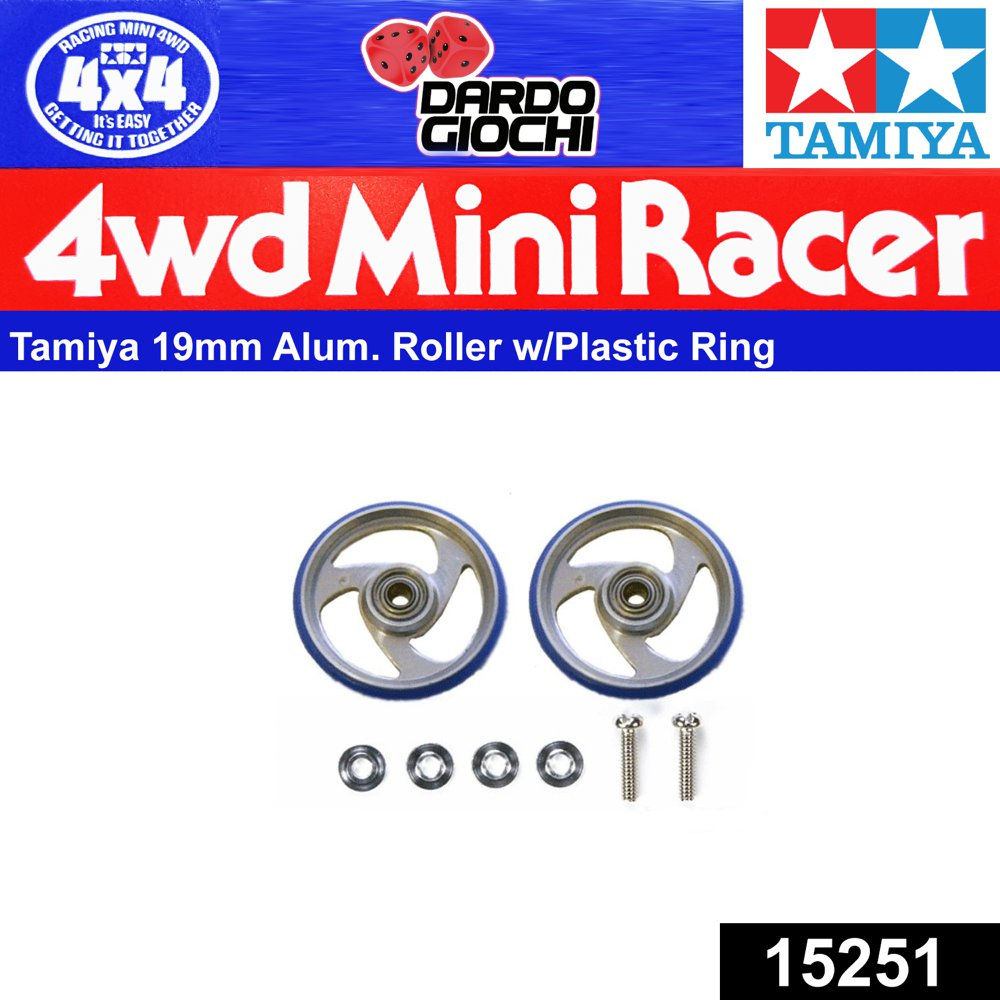 19mm Aluminium Roller w/Plastic Ring ITEM 15251