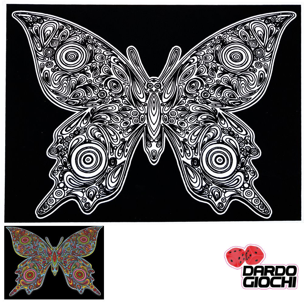 MANDALA FARFALLA 47X35cm L101 (12 colori in omaggio)