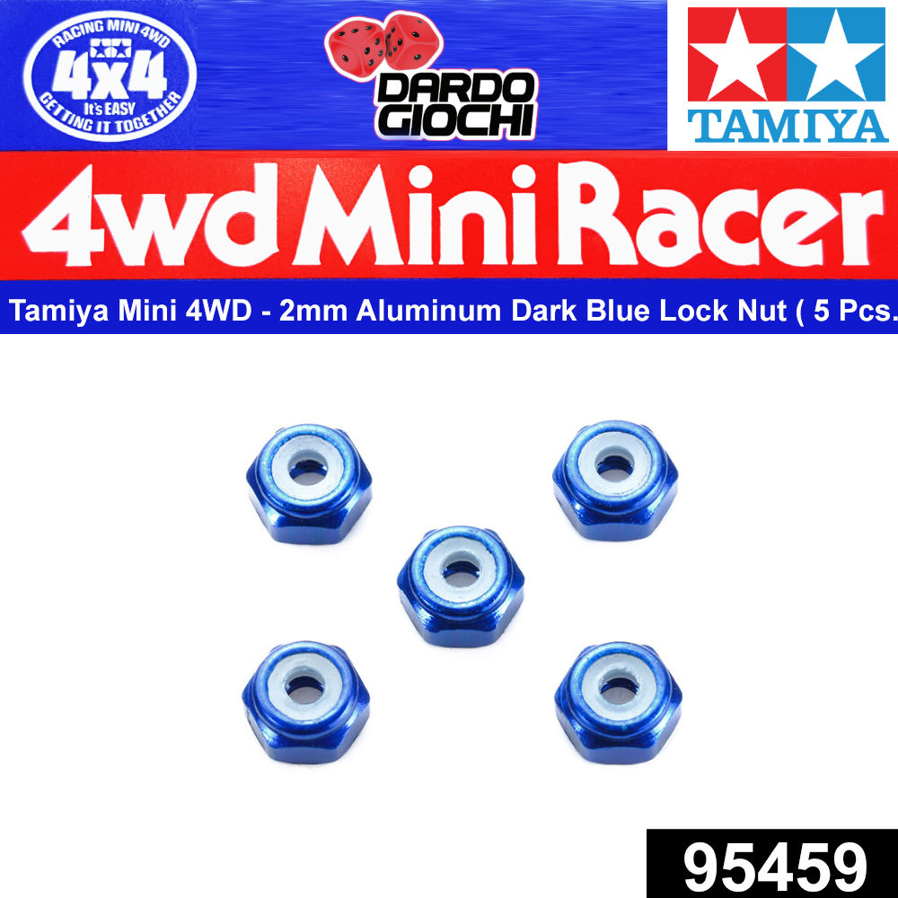 2mm Aluminium Lock Nut (Dark Blue, 5pcs.) ITEM 95459