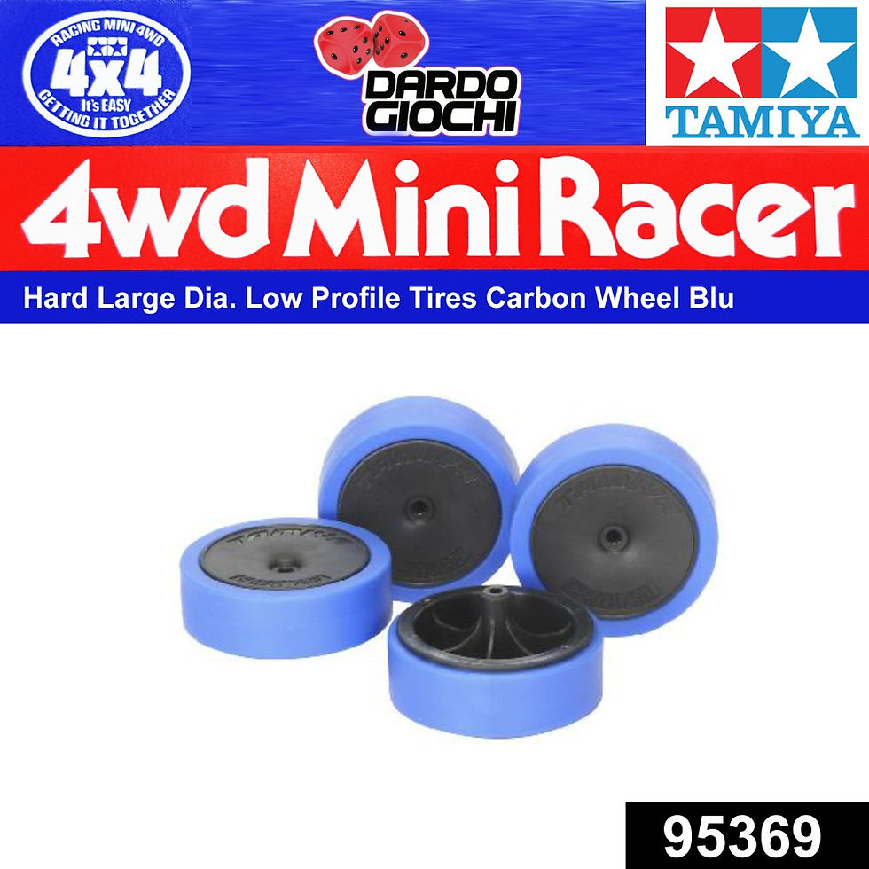 Hard Large Dia. Low Profile Tire & Carbon Wheel Set ITEM 95369
