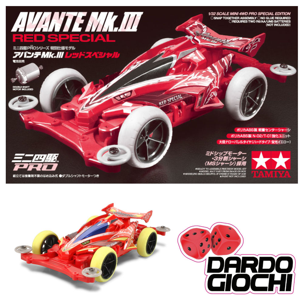 MINI 4WD AVANTE MK.III RED SPECIAL (MSL Chassis) ITEM 95425