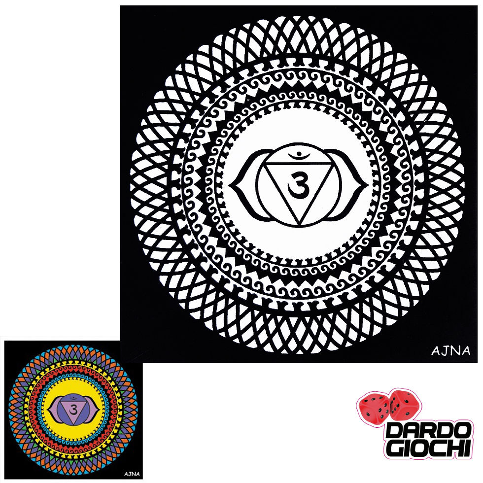 MANDALA CHAKRA 32X32CM AJNA MCK6 (12 colori in omaggio)