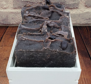 Wake up with Coffee Goat Milk soap in the shower!