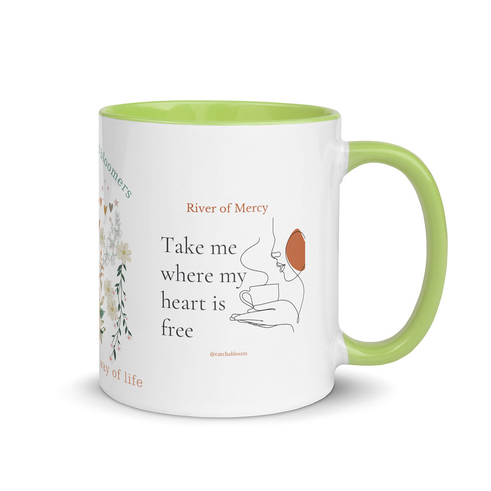 Miniatyrbilde: Dreamers and Bloomers -Mug with Color Inside