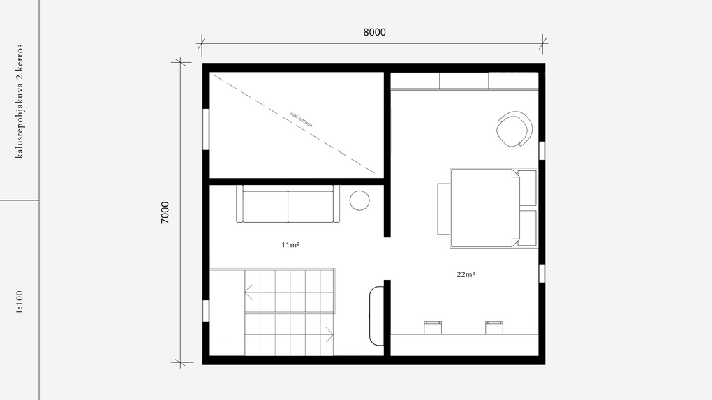 Sisustussuunnittelu, skandinaavinen rintamamiestalo