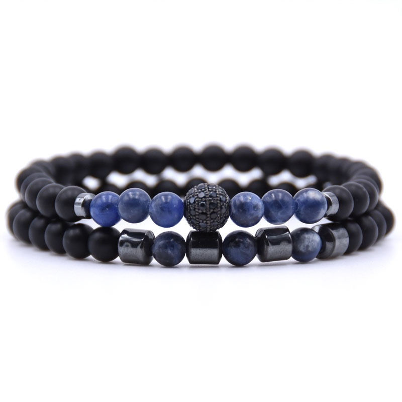 Thumbnail: Beaded Natural Stone Bracelets