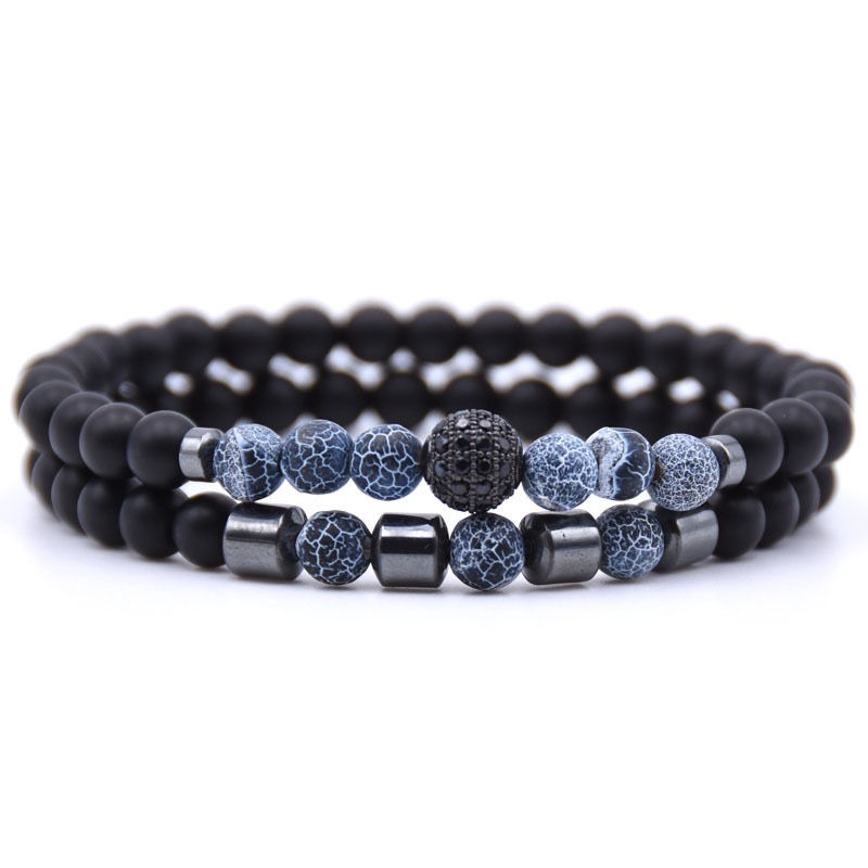 Thumbnail: Adjustable Beaded Natural Stone Bracelets