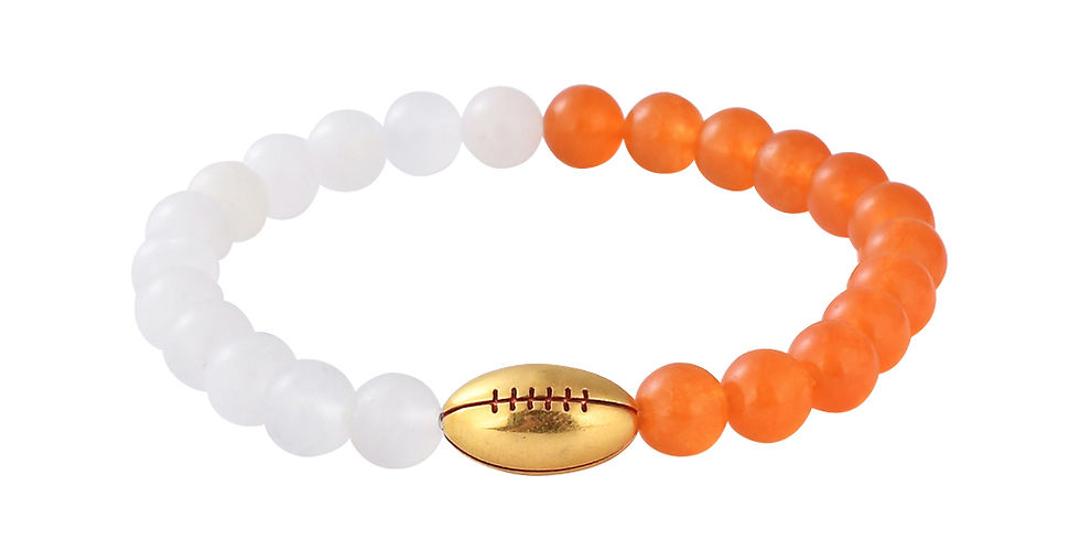 Thumbnail: Football Natural Stone Bracelets