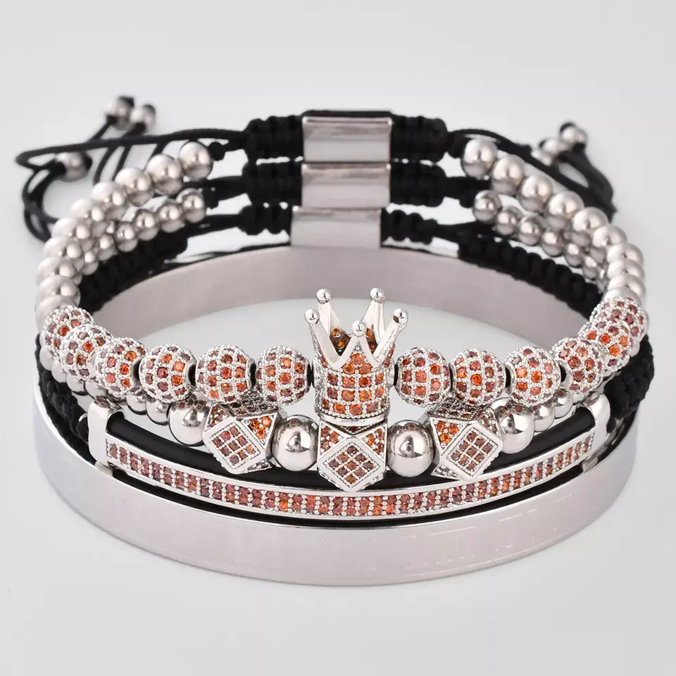 Thumbnail: The King Crown Micro Pave Bracelet