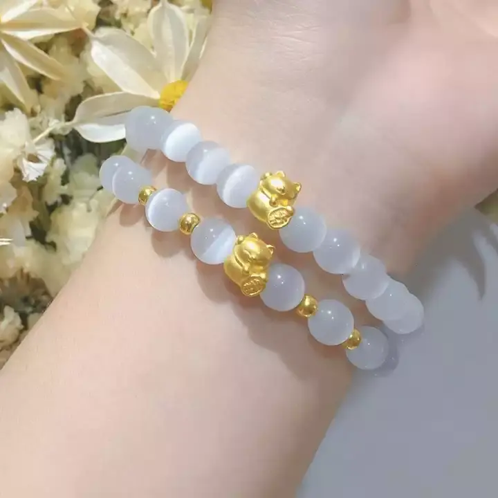 Thumbnail: Crystal Bracelet Lucky Cat Bracelet